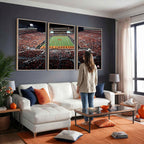 Boone Pickens Stadium Wall Art Oklahoma State Cowboys Print