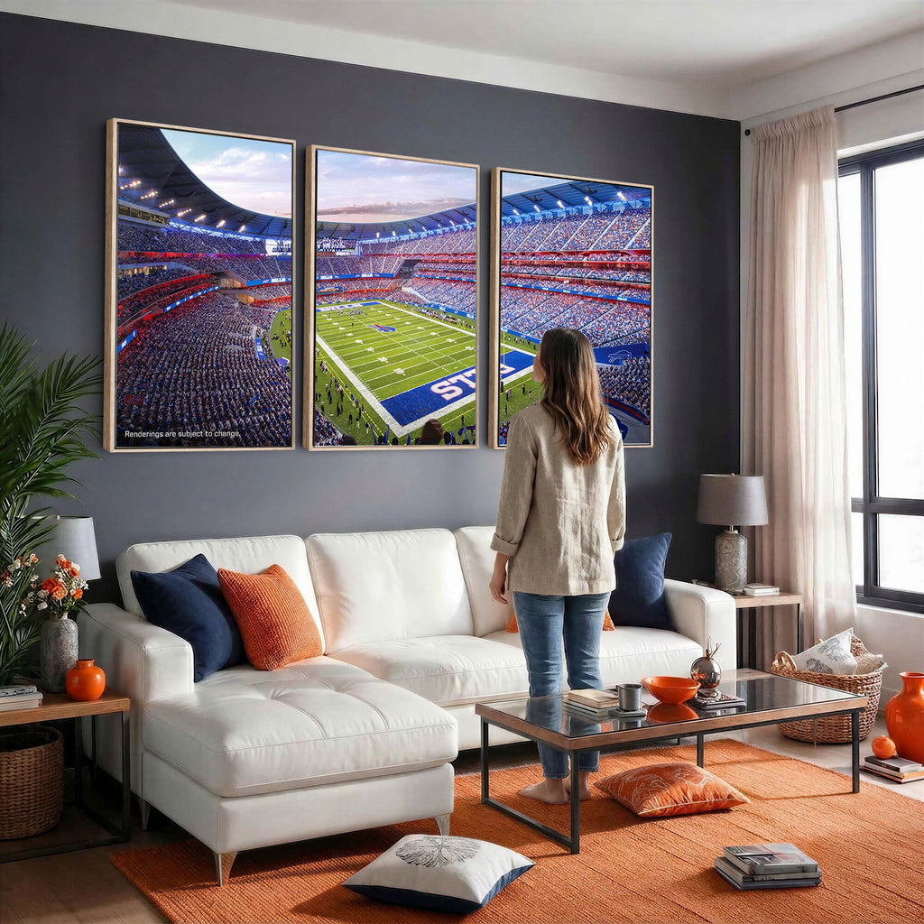 Buffalo Bills Football Team Print Canvas, Buffalo Highmark Stadium