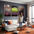 University of Maryland Terrapins Football Team Print, Extra Large Game Room Wall Decor