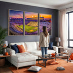 The Louisiana State University Tigers Football Team Print, Framed and Ready to Hang