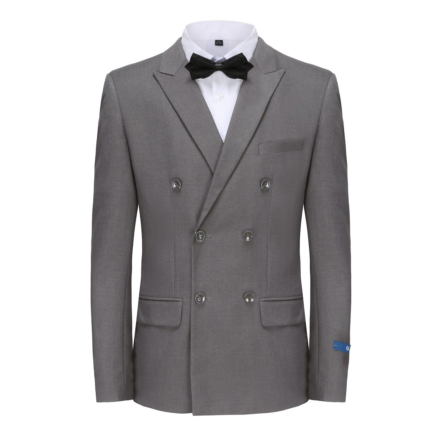 Gino Vitale // Men's Slim Fit 2-Piece Double Breasted Suit // Charcoal