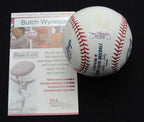 Butch Wynegar Signed/Auto Yankees 100th OML Baseball JSA  186897
