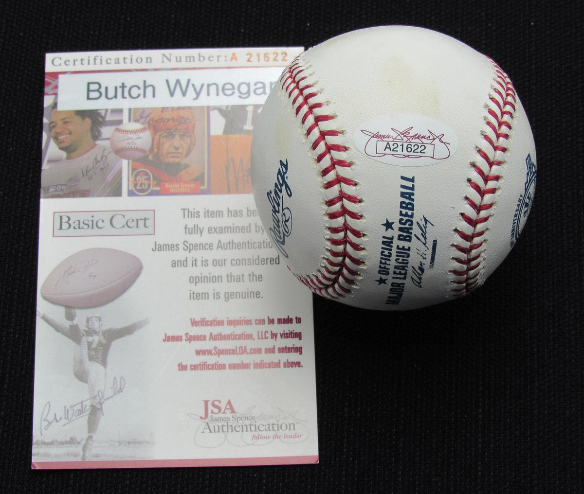Butch Wynegar Signed/Auto Yankees 100th OML Baseball JSA  186897