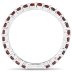 1.04 Carat Genuine Garnet .925 Sterling Silver Ring