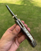 Damascus Folding Blade EDC Pocket Knife
