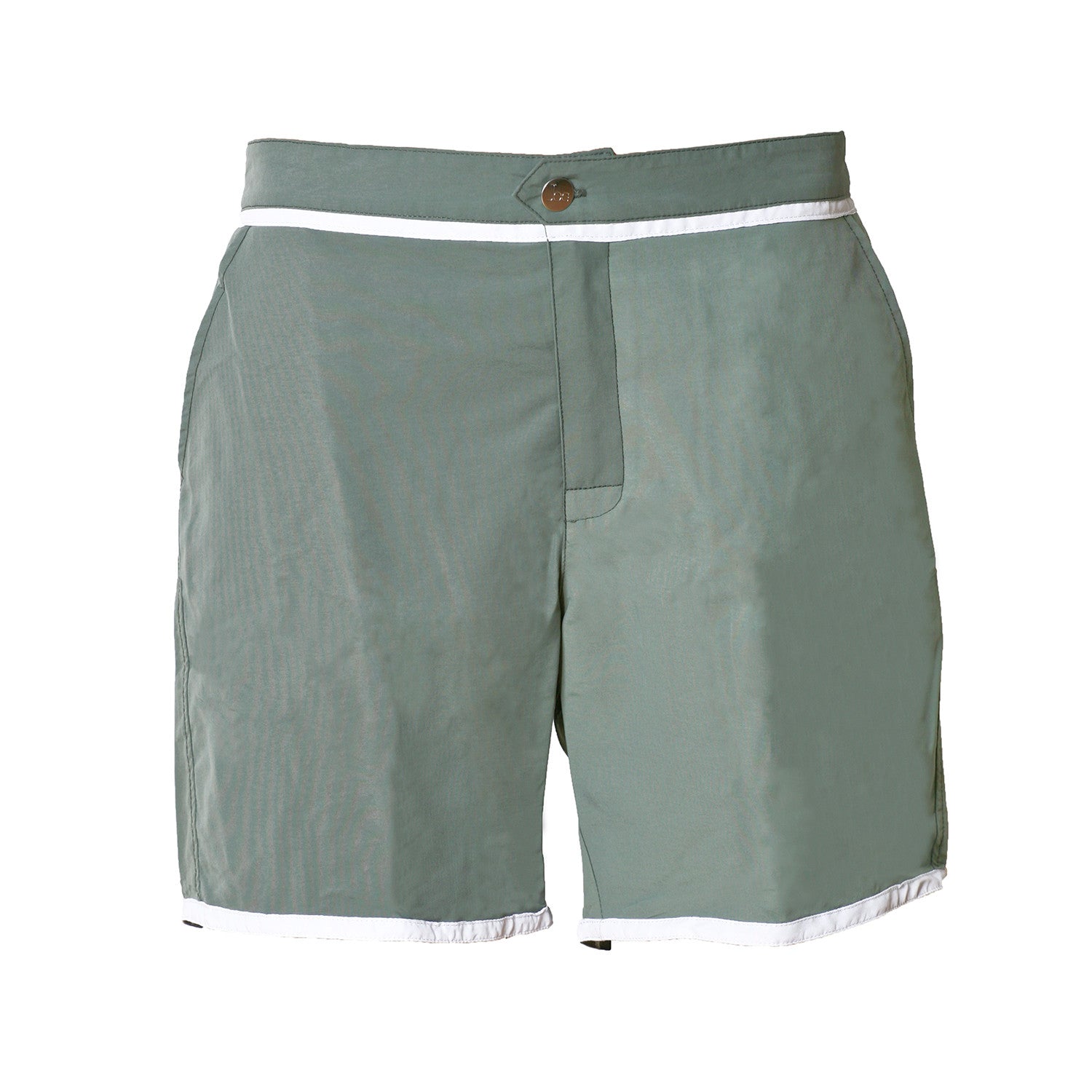 Madras Swim Trunks // Gray