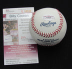Billy Cowan Signed/Auto Yankees 100th OML Baseball JSA 186635