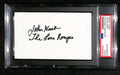 John Hart Signed/Inscribed 3x5 Index Card "The Lone Ranger" PSA/DNA 183949