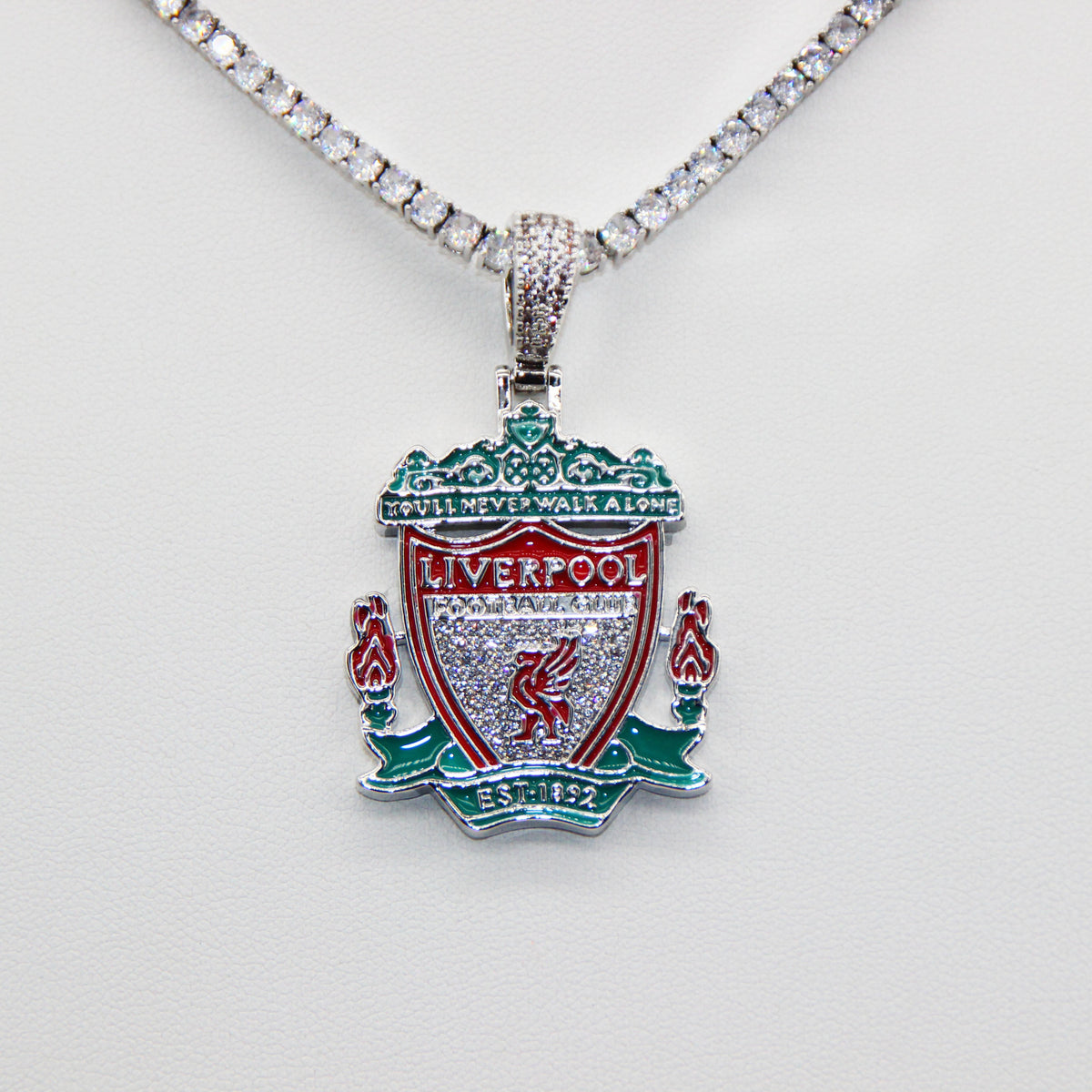 Liverpool Football Club Necklace – LFC Crest Pendant Jewelry Gift for Fans
