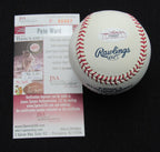 Pete Ward Signed/Auto Yankees 100th OML Baseball JSA  186896