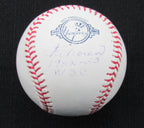 Irv Noren Signed/Auto Yankees 100th OML Baseball JSA Inscr 186662