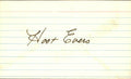 Hoot Evers 1941 Detroit Tigers d.1991 Signed/Autographed 3x5 Index Card 162461