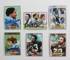 Lot of 12 1980 Topps Signed/Auto Football Cards Browns Lions Steelers 166768
