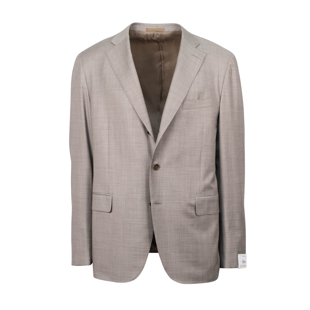 Wool Slim Trim 2 Button Slim Trim Fit Suit // Tan