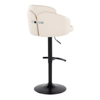 Dahlia - Contemporary Adjustable Barstool With Swivel (Set of 2)
