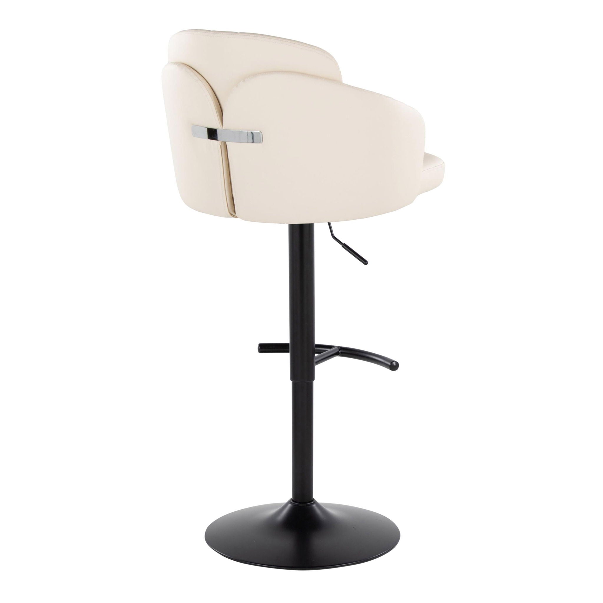 Dahlia - Contemporary Adjustable Barstool With Swivel (Set of 2)