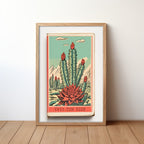 Cactus Landscape Matchbook Vaya Con Dios Art Print