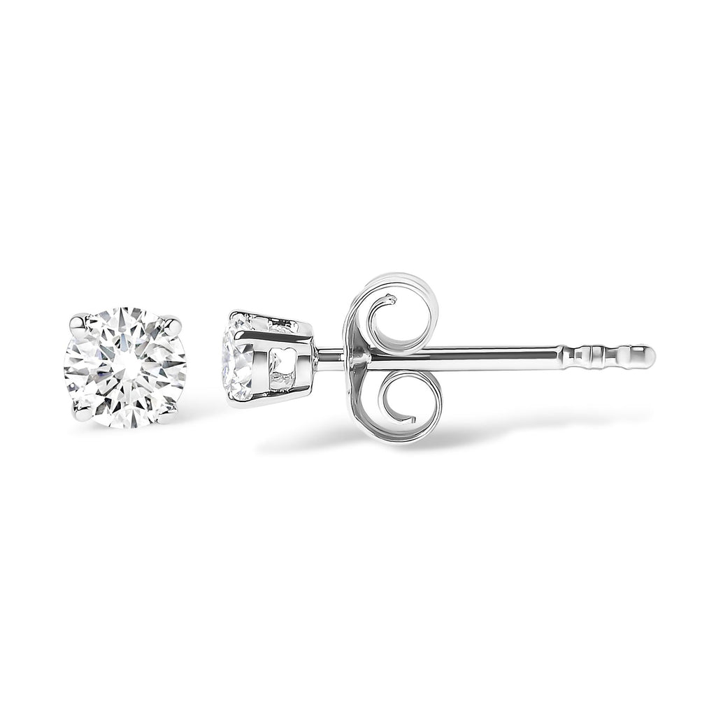 14K Gold 1/2 Cttw Lab Grown Diamond Solitaire Stud Earrings