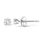 14K Gold 1/2 Cttw Lab Grown Diamond Solitaire Stud Earrings