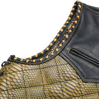 Kingsnake Men’s Motorcycle Leather Vest