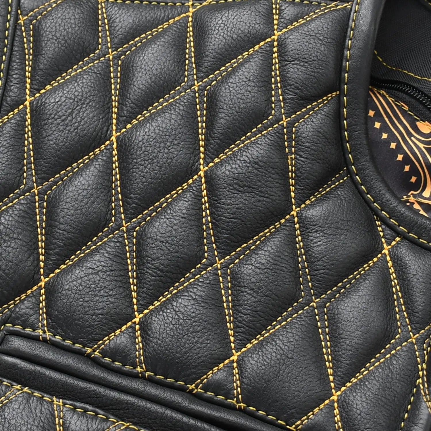 Tactical Emerald Men’s Motorcycle Leather Vest