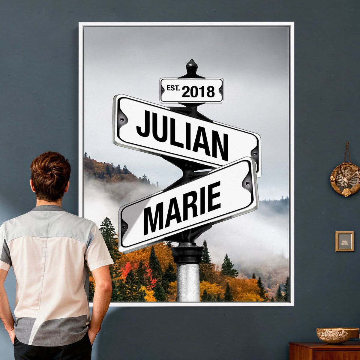 Personalized Street Sign Art Canvas Print