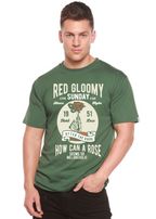 Red Gloomy Spun Bamboo® Men's Bamboo Viscose/Organic Cotton Short Sleeve Graphic T-Shirt