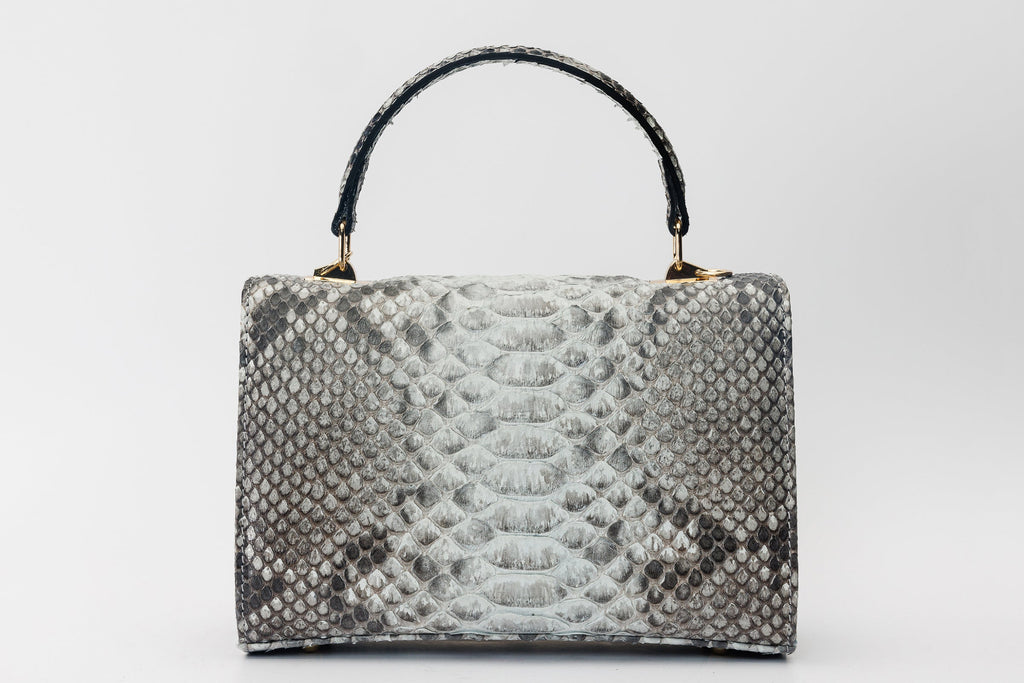 The Queen Natural Pythn Leather Handbag
