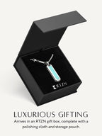 Turquoise Column Pendant Necklace
