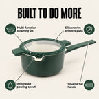 Nesting Ceramic Nonstick Cookware Set, 5-Piece