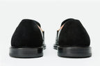 The Gemena Black & Orange Leather Bit Dress Loafer Men Shoe  Final Sale!