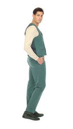 Men's Hunter Green Double Breasted Seersucker Vest – Grant