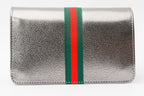 The Afega Silver Leather Handbag