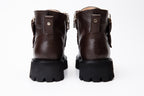 The Harry Brown Leather Double Monk Ankle Women Boot Final Sale!