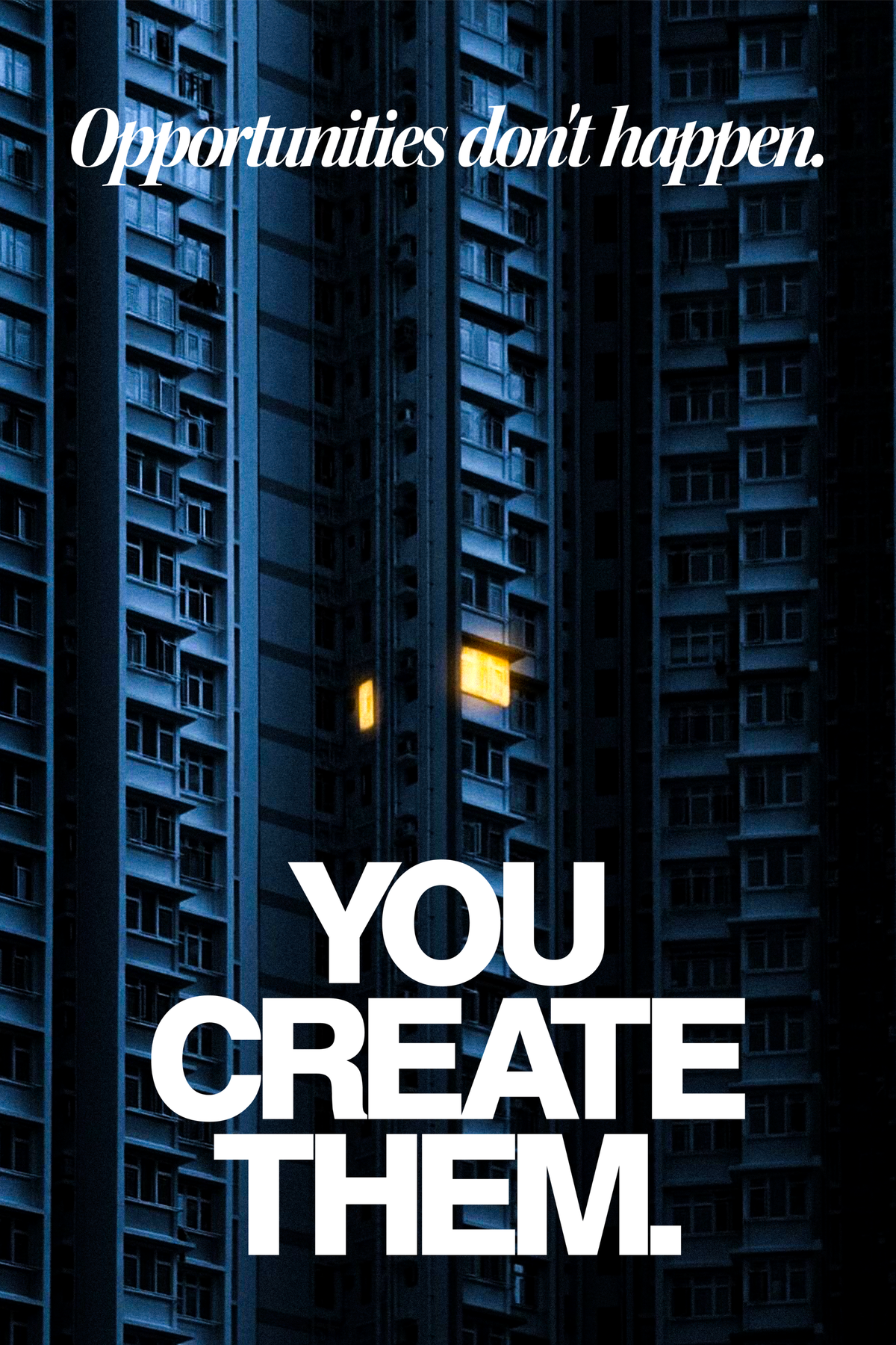 CREATE OPPORTUNITY.