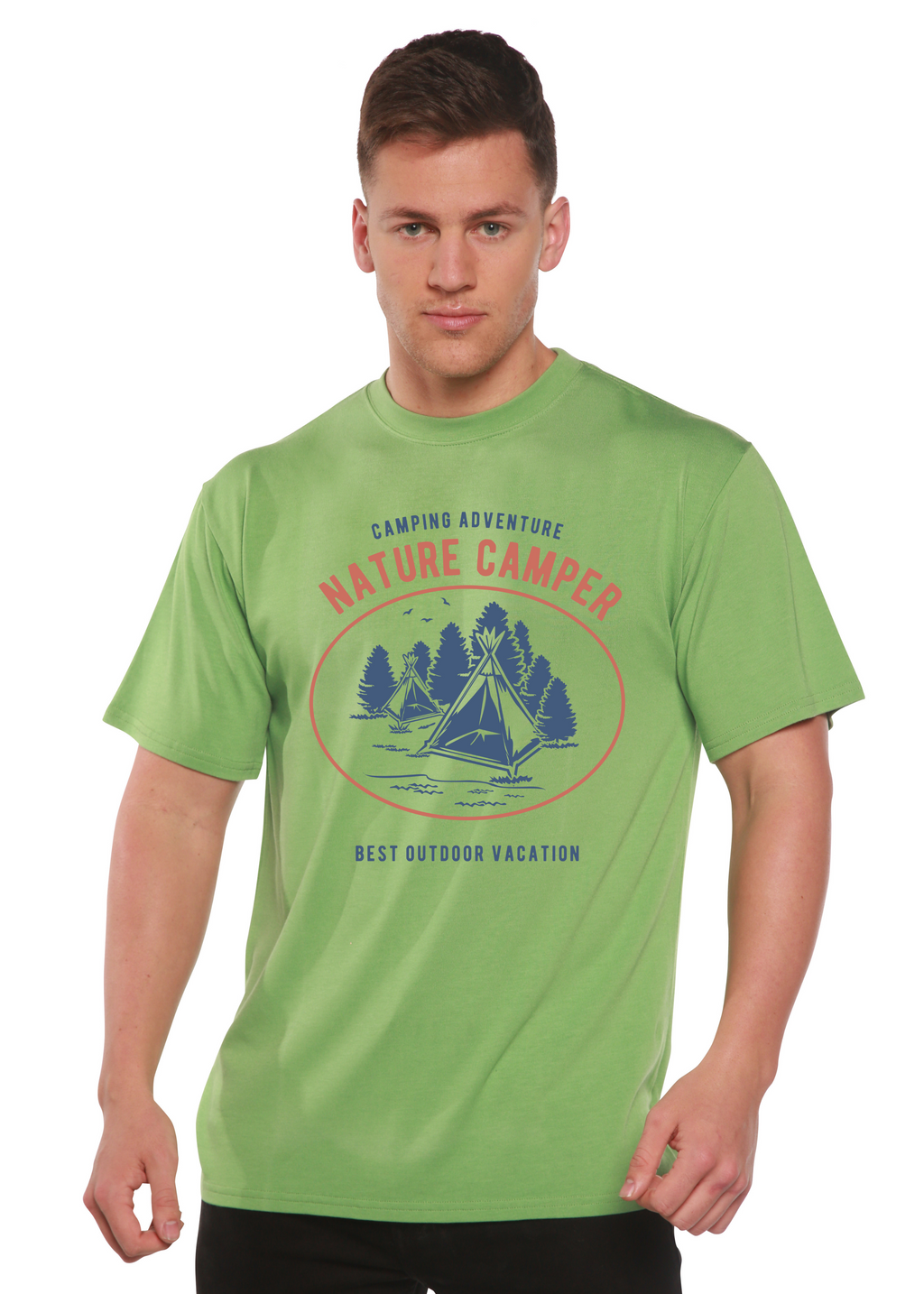 Nature Camper Spun Bamboo® Men's Bamboo Viscose/Organic Cotton Short Sleeve Graphic T-Shirt