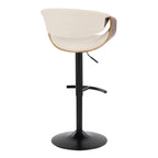Curvo - Mid Century Modern Adjustable Barstool With Swivel (Set of 2)