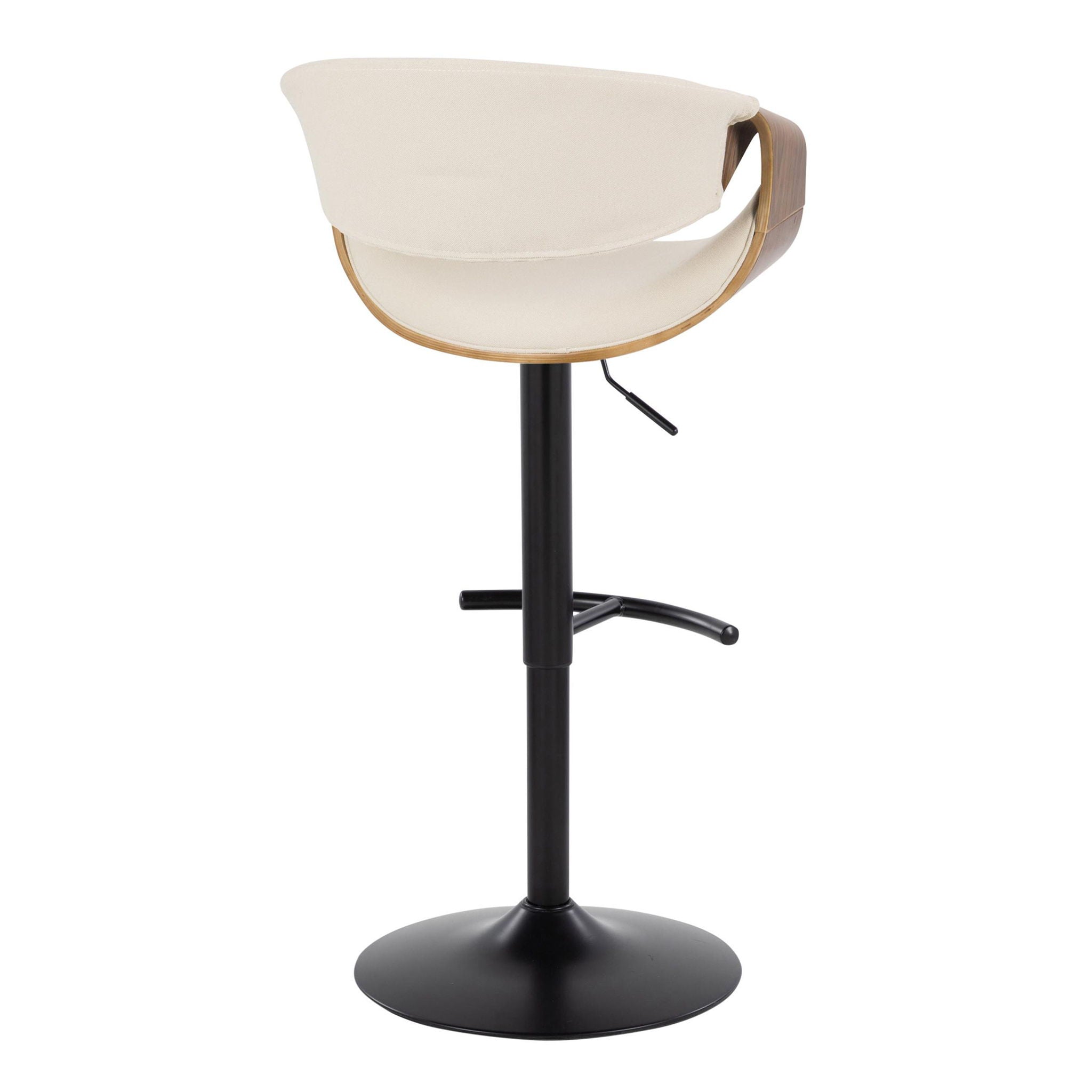 Curvo - Mid Century Modern Adjustable Barstool With Swivel (Set of 2)