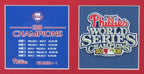 Phillies 2008 World Series Celebration Photo w/Commemorative Patch Framed Collage