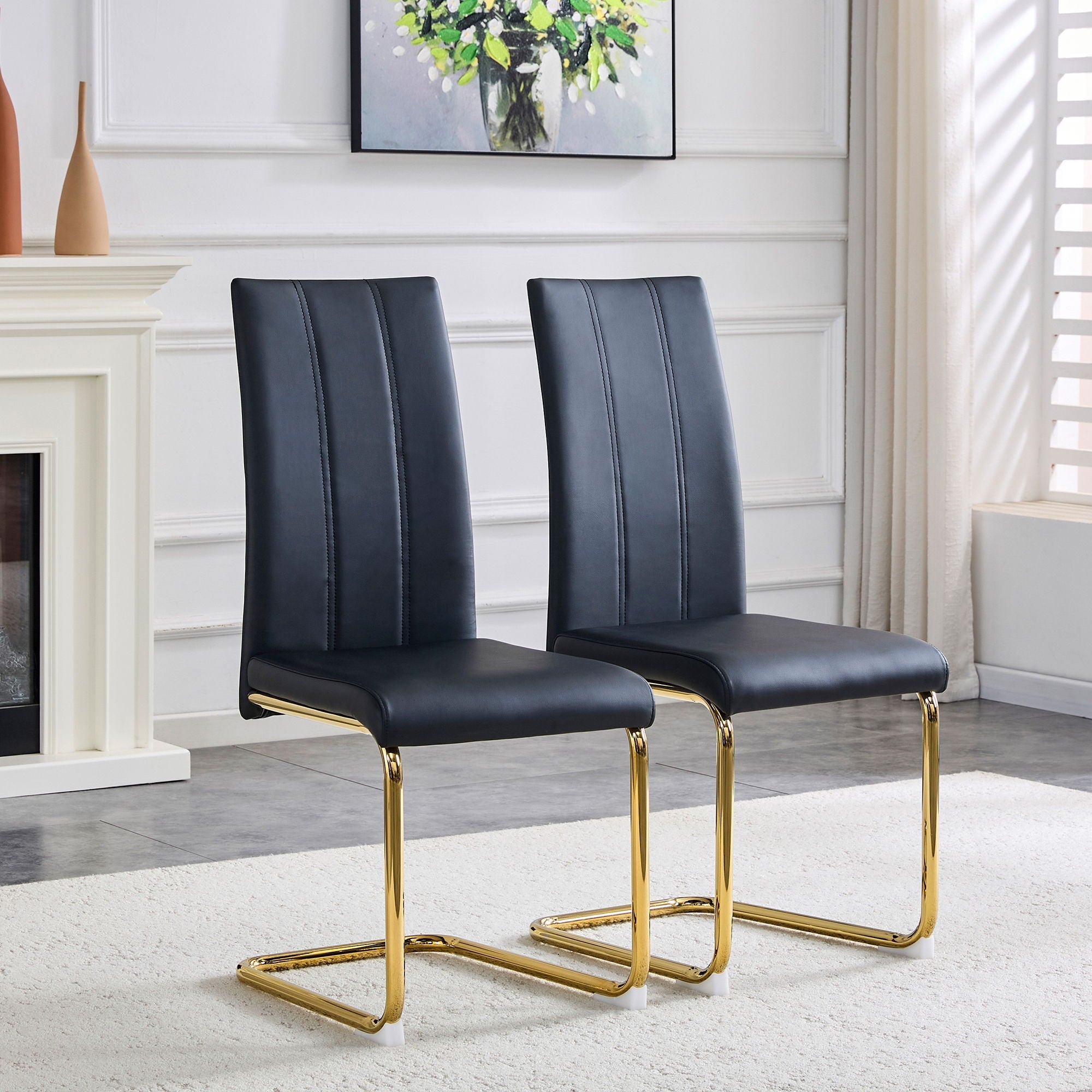 Luxury Aesthetic Upholstered Dining Chairs