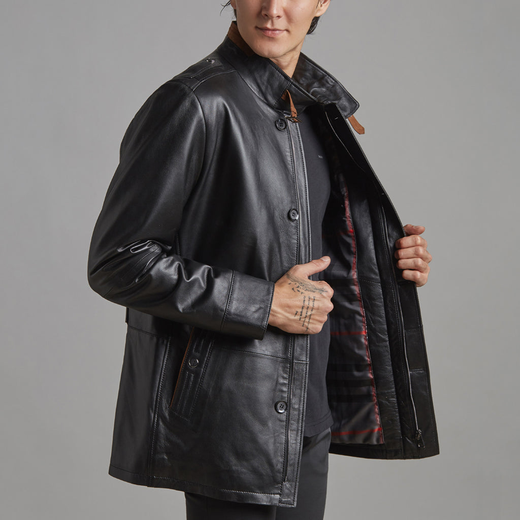 Alexander Leather Jacket // Black