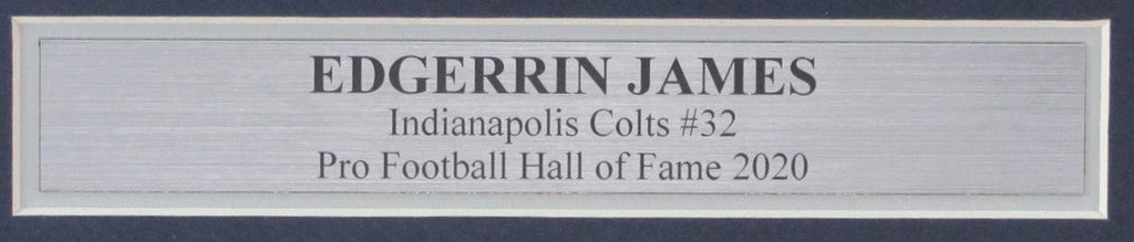 Edgerrin James HOF Autographed 8x10 Photo Colts Framed Beckett 183609