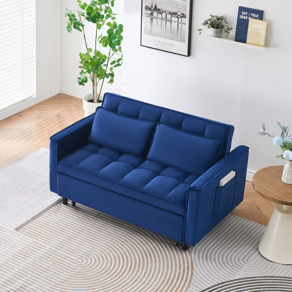 Sofa Bed With Pockets, 3 In 1 Convertible