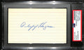 Cliff Hagan HOF Signed/Auto 3x5 Index Card St. Louis Hawks PSA/DNA 188556