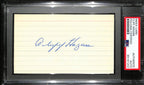 Cliff Hagan HOF Signed/Auto 3x5 Index Card St. Louis Hawks PSA/DNA 188556