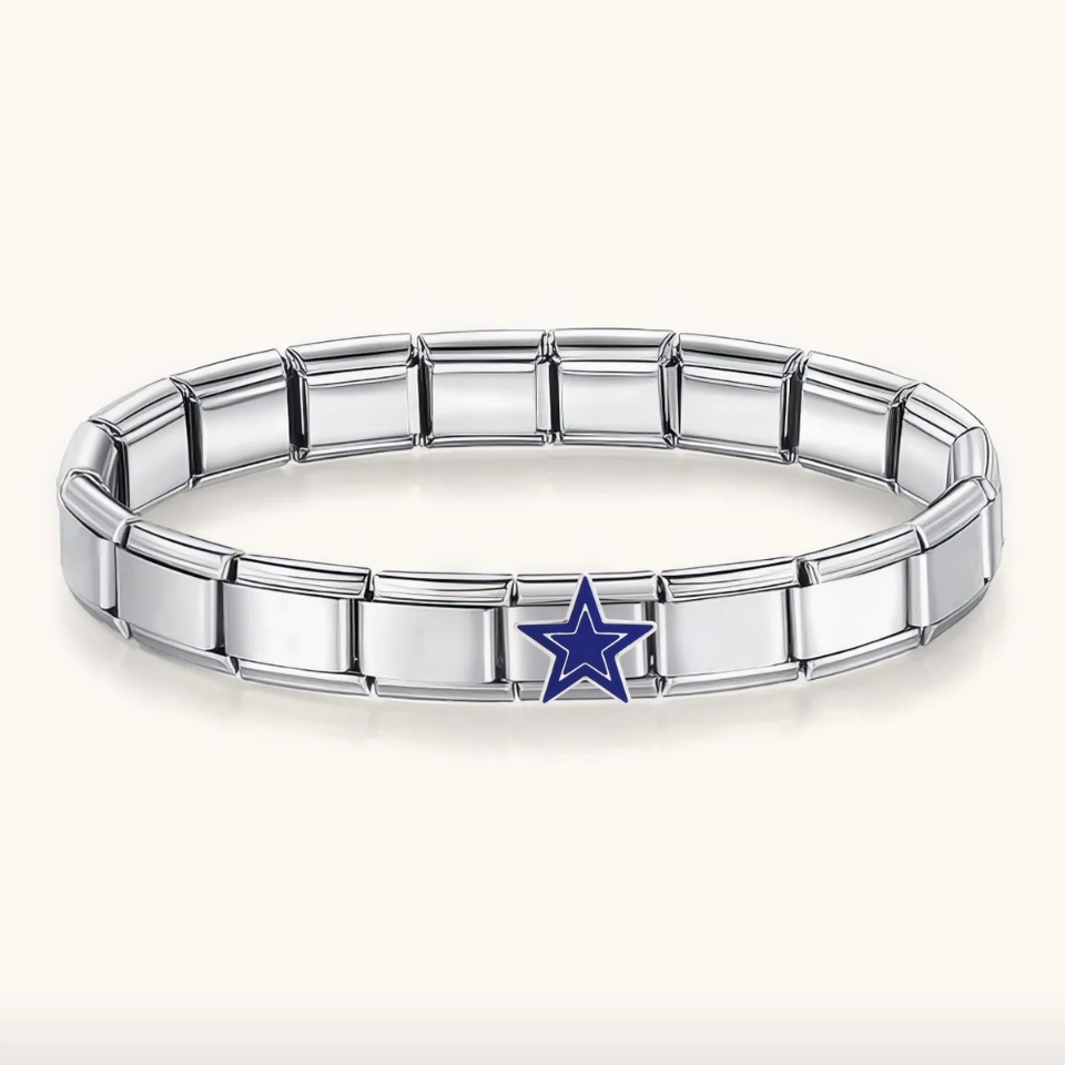 Football Team Logo Italian Charm Bracelet – Custom Gifts for Fans