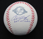 Charles Gipson Jr Signed/Auto Yankees 100th OML Baseball JSA Inscr 186723