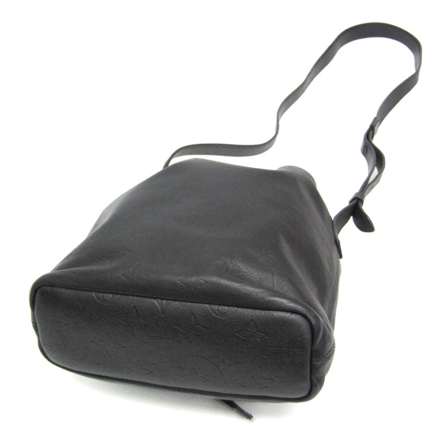 Louis Vuitton // Monogram Shadow Leather Bucket Bag // Black // Pre-Owned