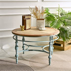 Round Top Carved Table