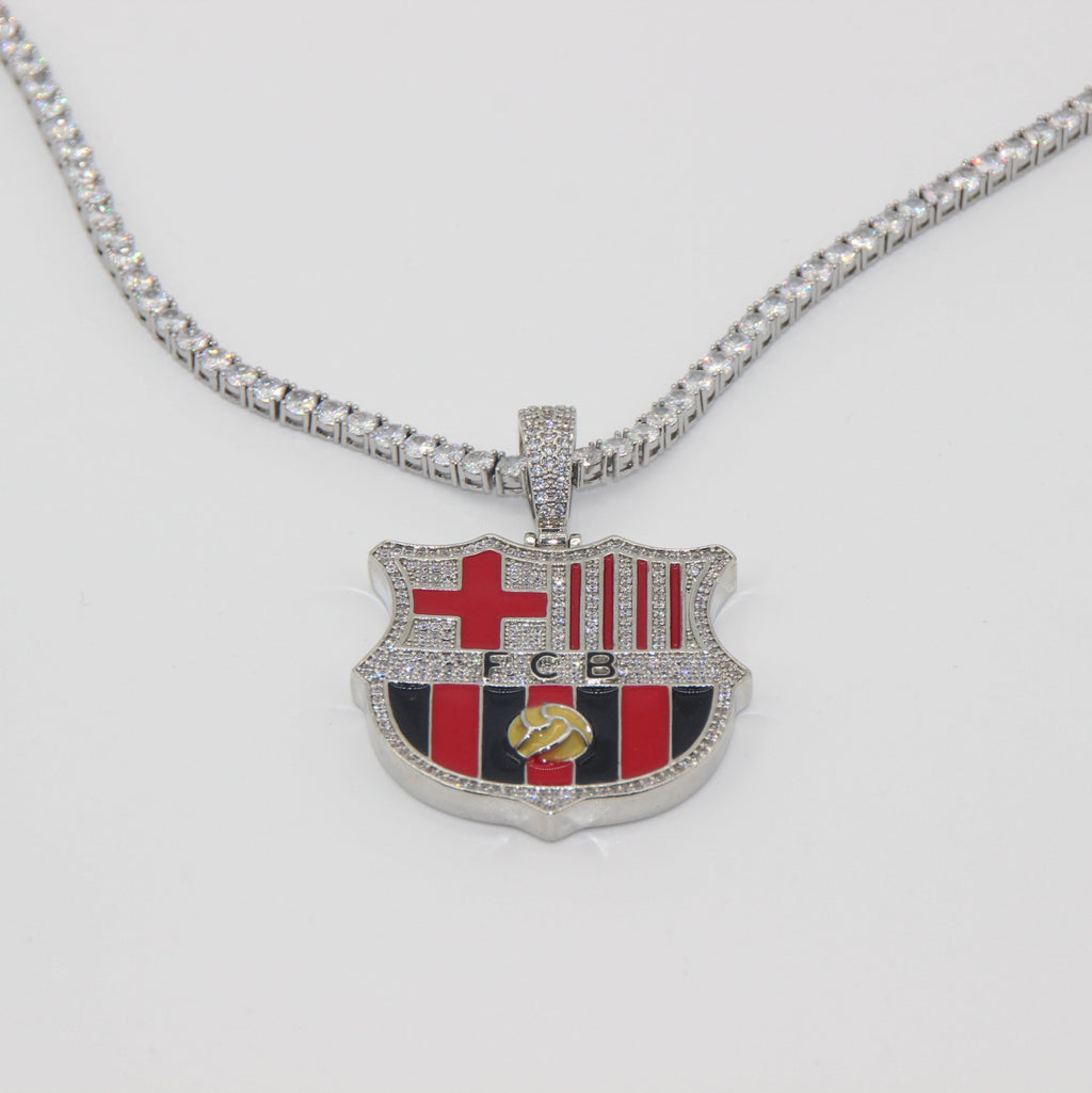 Customized Gifts Barcelona F.C. Pendant Necklace Chain for Football Fans